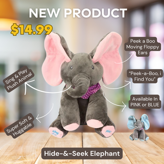 Hide-and-seek Elephant Plush Toy