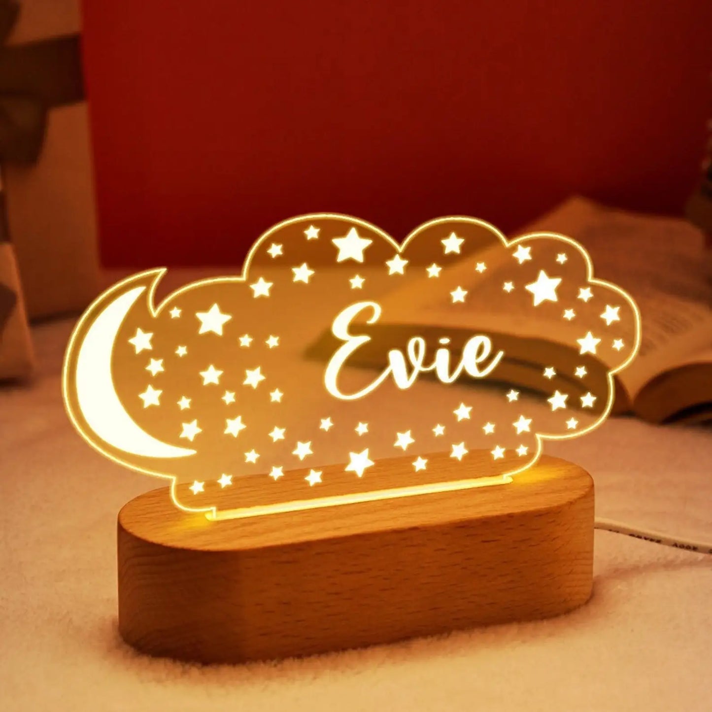 Personalized USB Night Light for Nursery