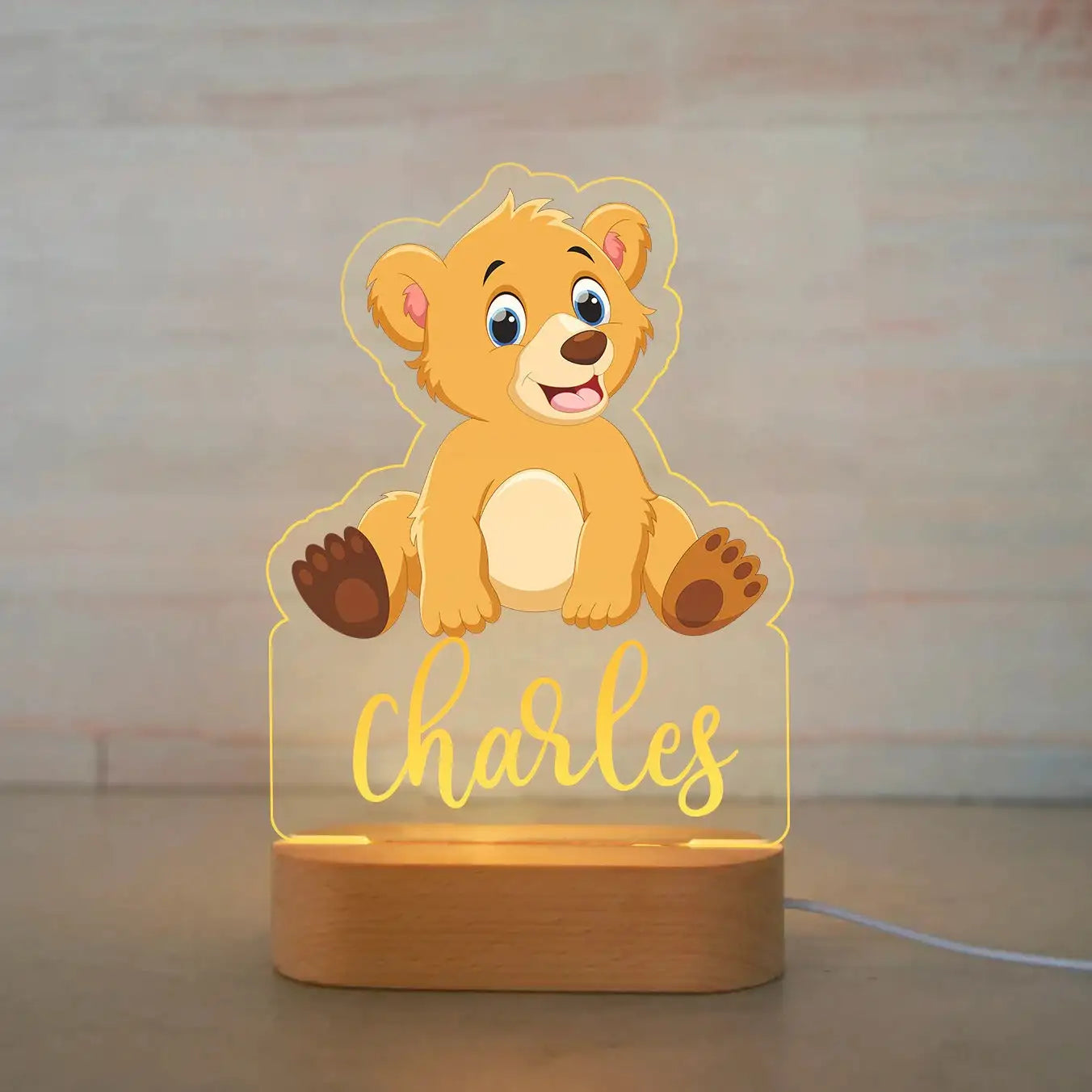 Personalized Animal LED USB Night Light