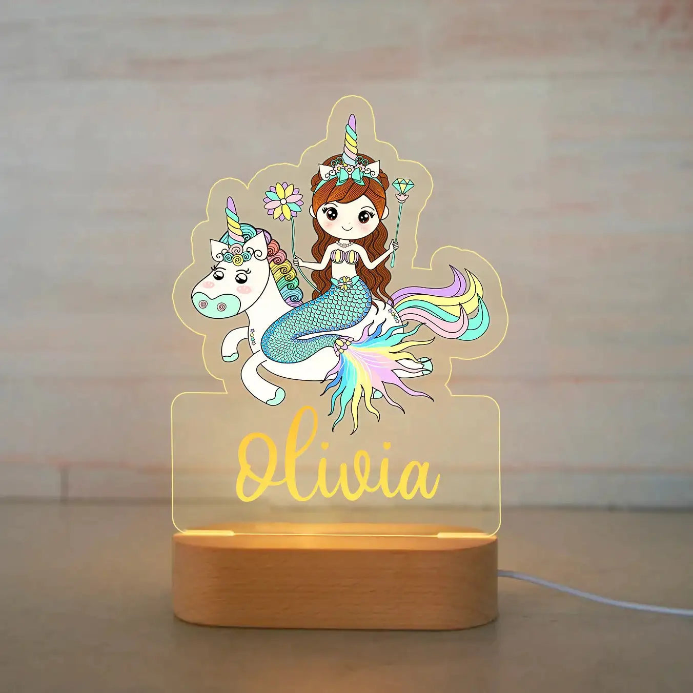 Personalized Animal LED USB Night Light