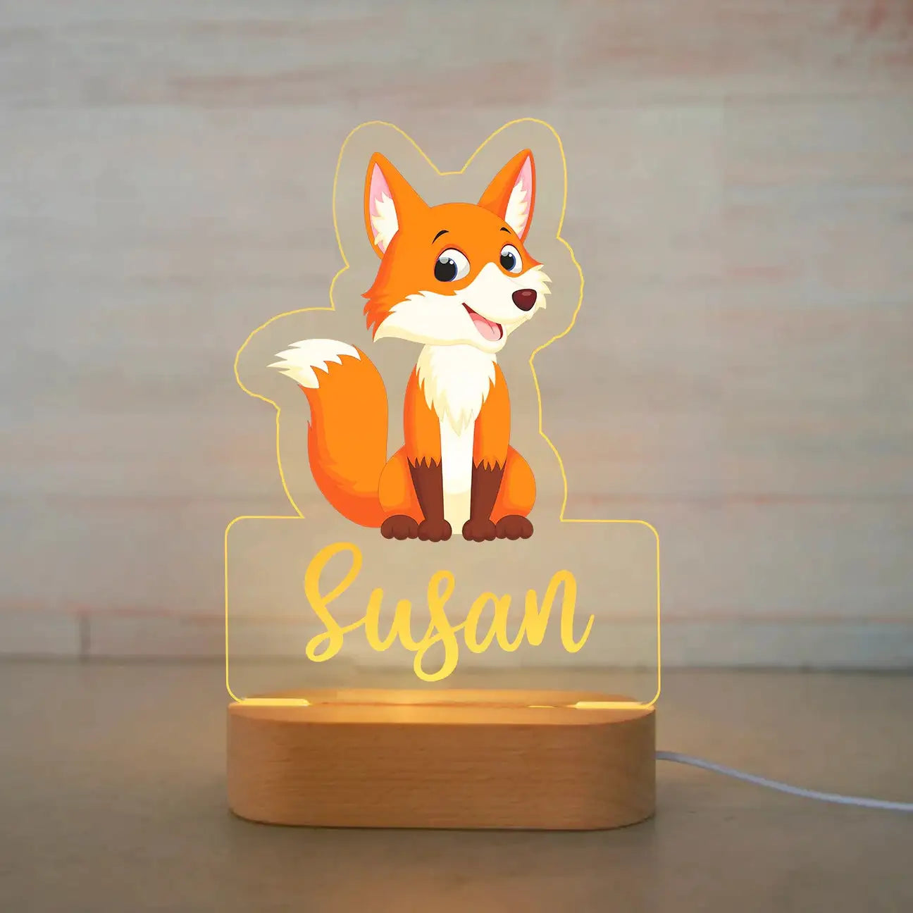 Personalized Animal LED USB Night Light