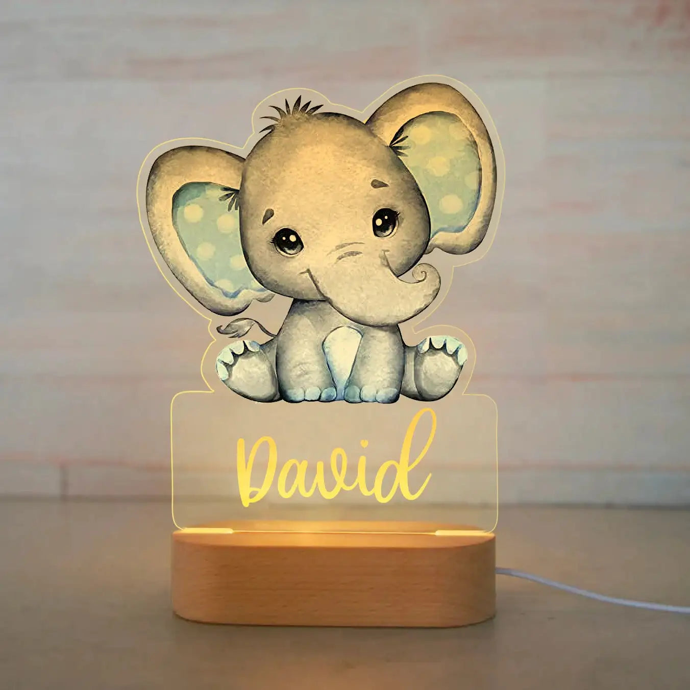 Personalized Animal LED USB Night Light