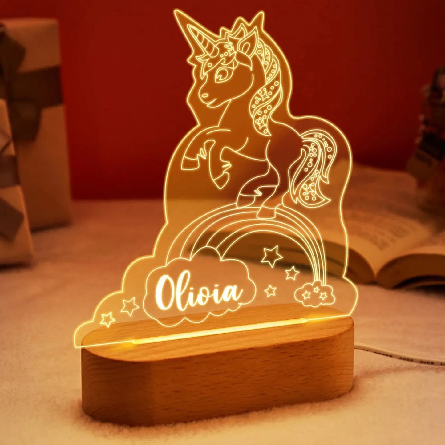 Personalized USB Night Light for Nursery