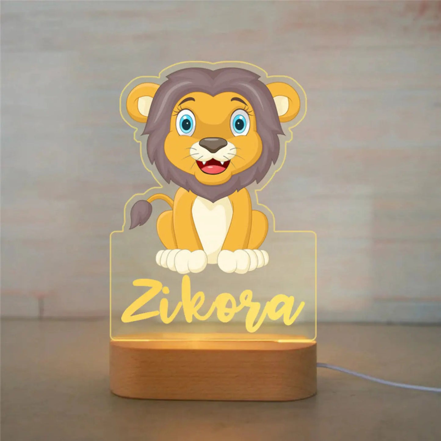 Personalized Animal LED USB Night Light