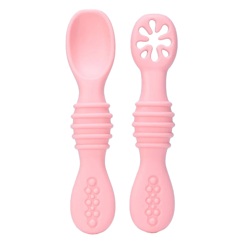 Baby Silicone Spoon Forks Set 6+ Months