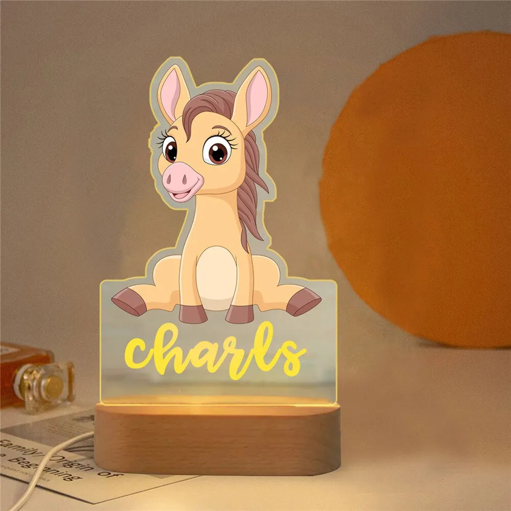 Personalized Animal LED USB Night Light