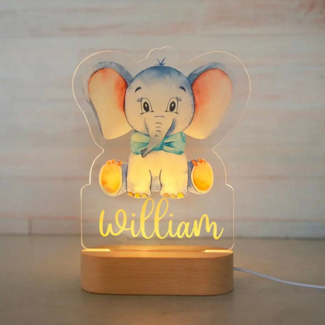 Personalized Animal LED USB Night Light