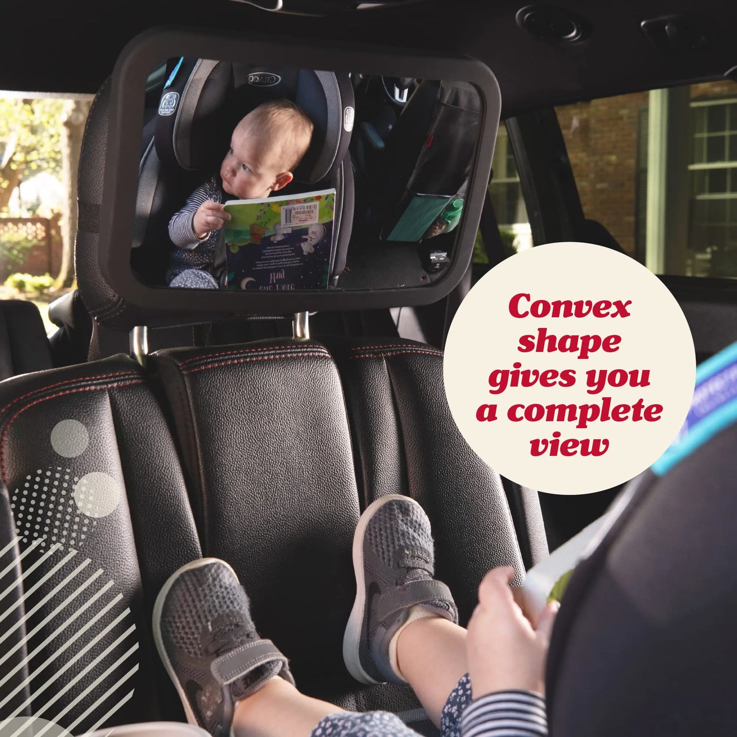 XL Crystal Clear Baby Car Mirror