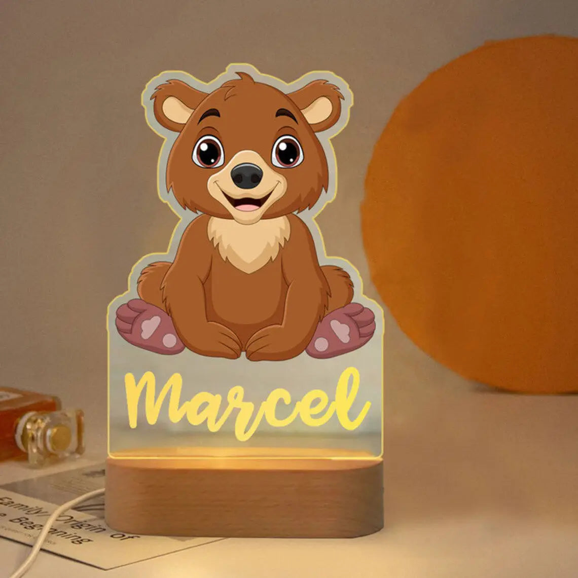 Personalized Animal LED USB Night Light