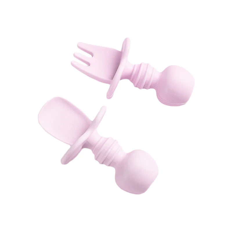 Baby Silicone Spoon Forks Set 6+ Months