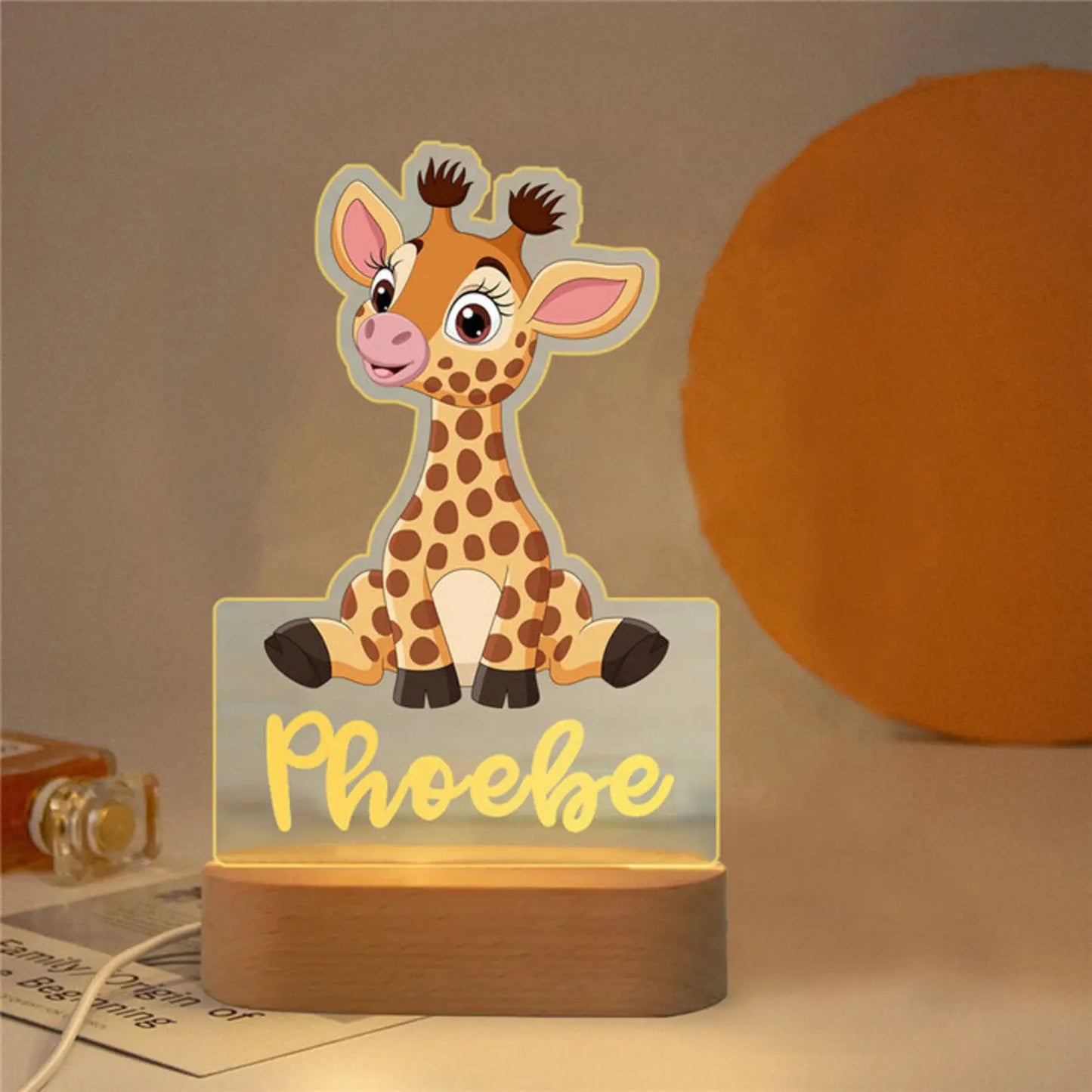 Personalized Animal LED USB Night Light