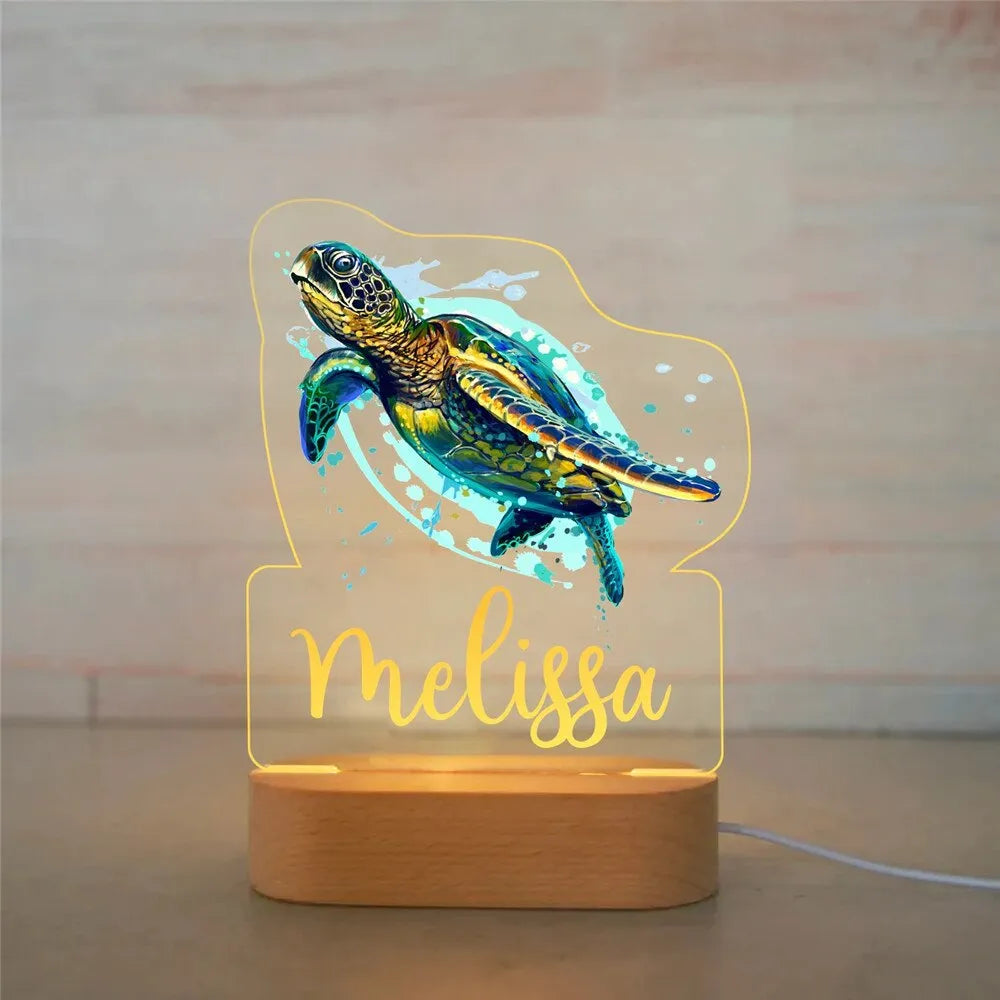 Personalized Animal LED USB Night Light