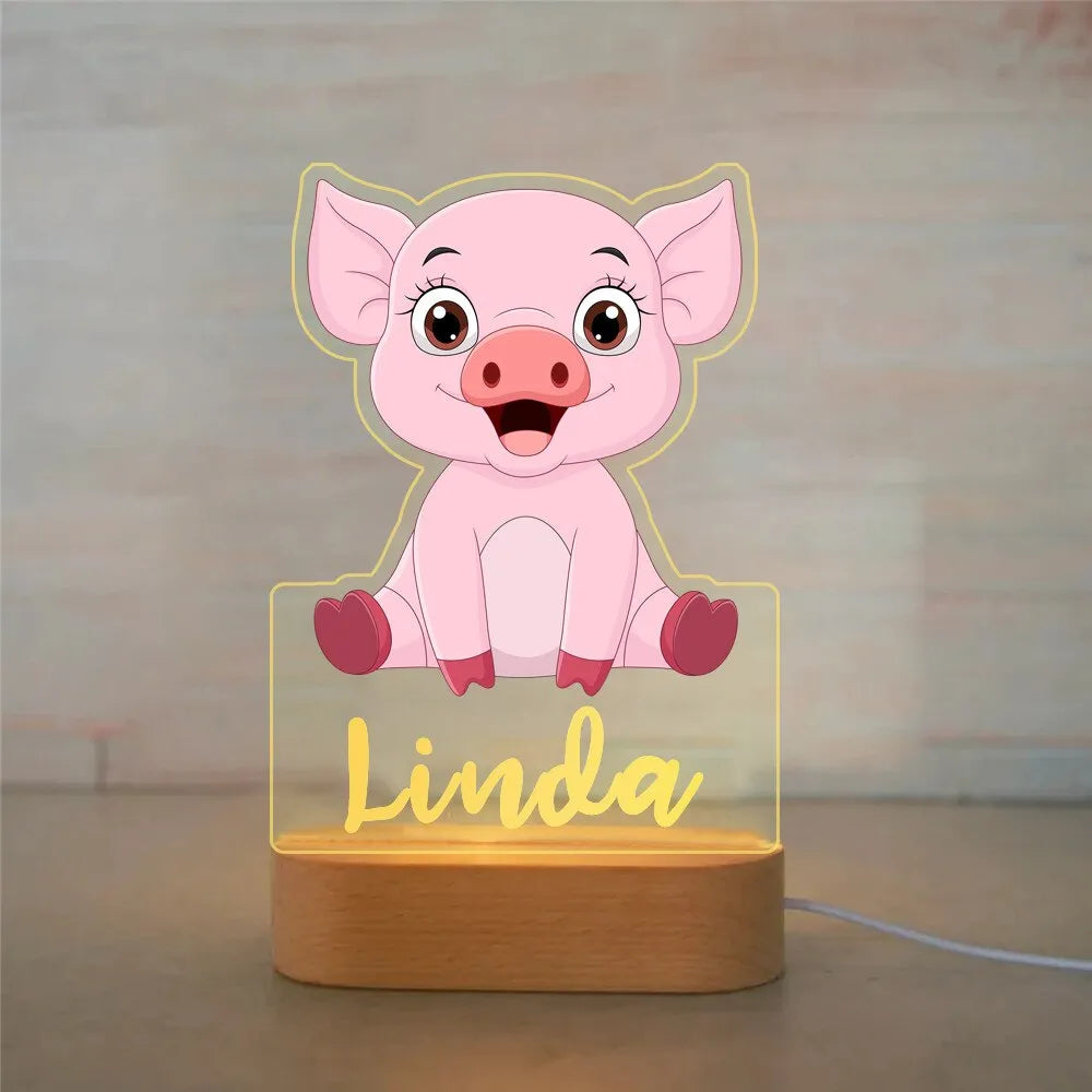 Personalized Animal LED USB Night Light