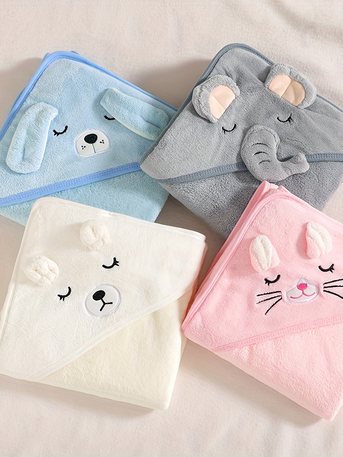 Cute & Soft Cartoon Bath Towel & Hooded