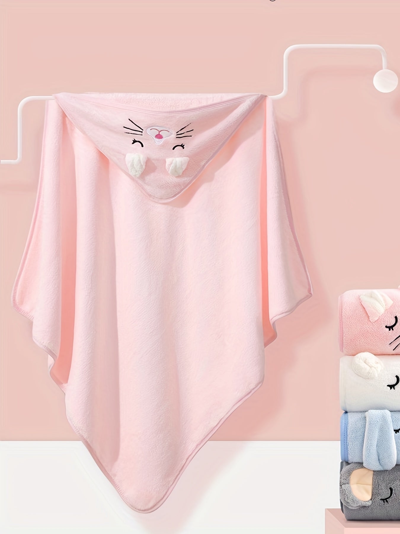 Cute & Soft Cartoon Bath Towel & Hooded