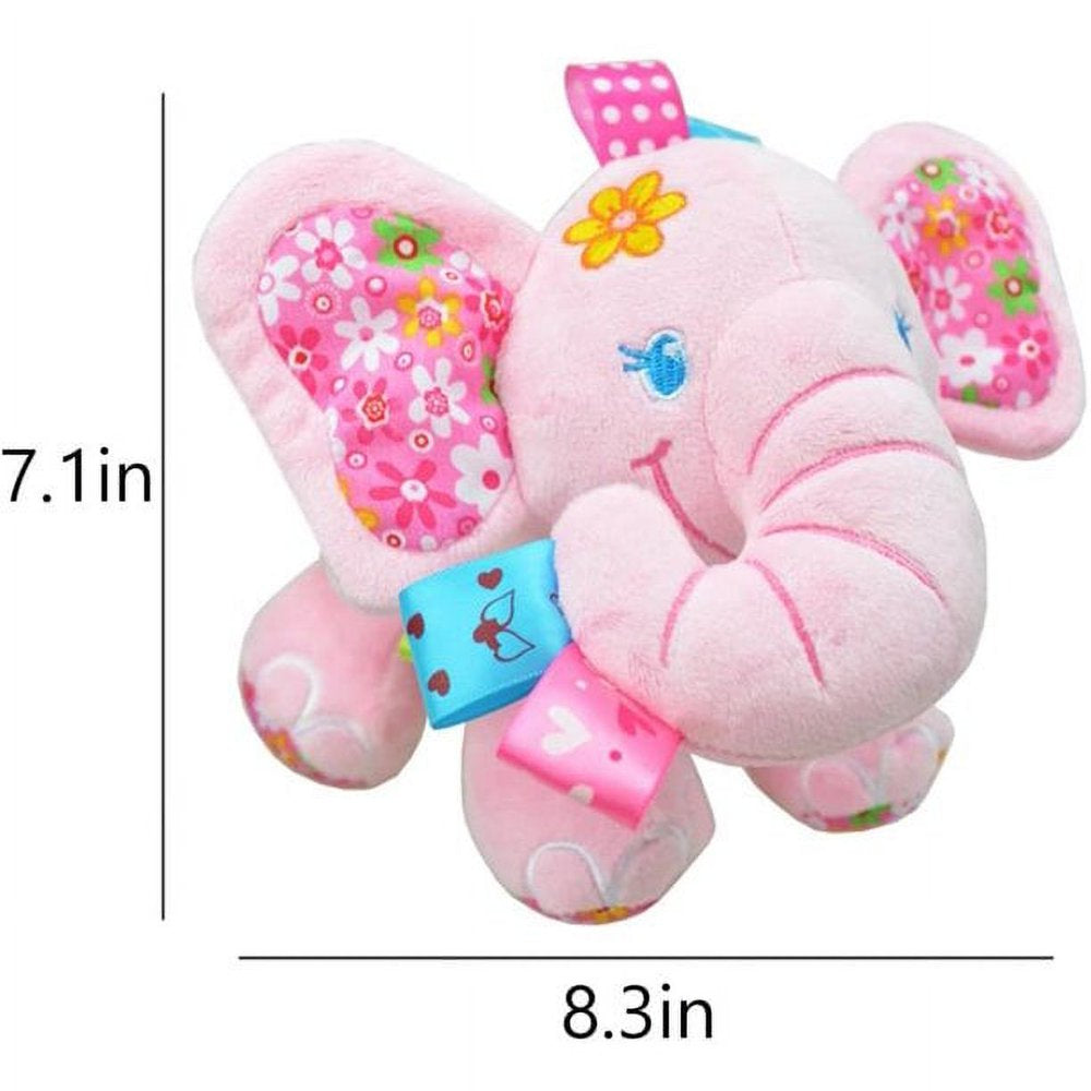 Plush Elephant Music Baby Toys Elephant Stuffed Doll, Cute Stuffed Aminal up Baby Toys Newborn Baby Musical Toys for Infant Babies Boys & Girls Toddlers 0 to 36 Months