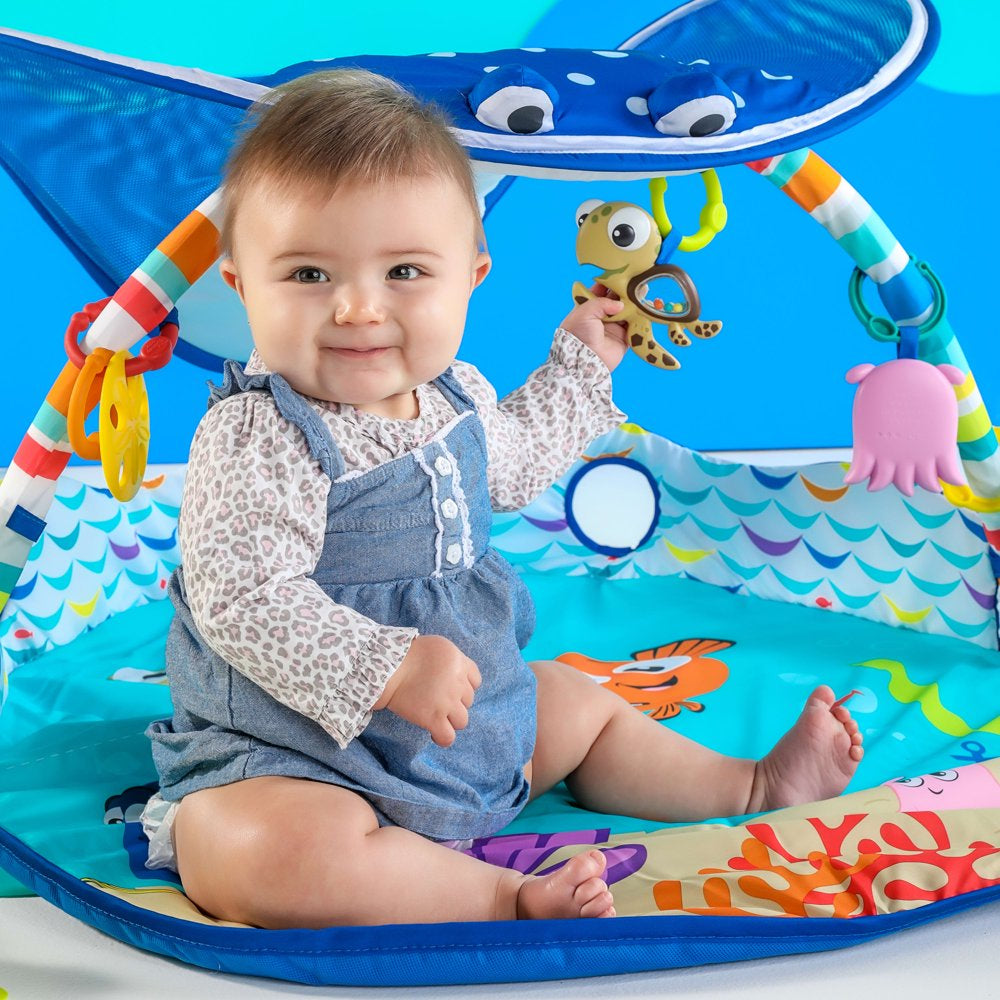 Disney Baby Finding Nemo Mr. Ray Baby Activity Gym & Tummy Time Play Mat by