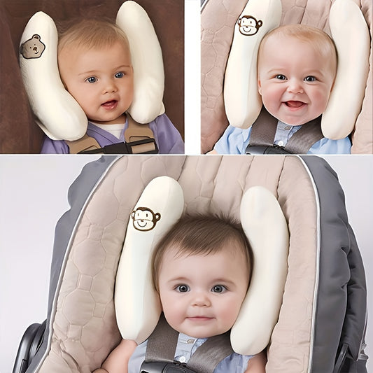 Comfortable Banana-Shaped Neck Pillow For Babies - Perfect For Strollers & Car Seats