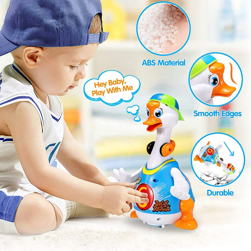 Crawling Musical Educational Dancing Walking Swing Goose Toy