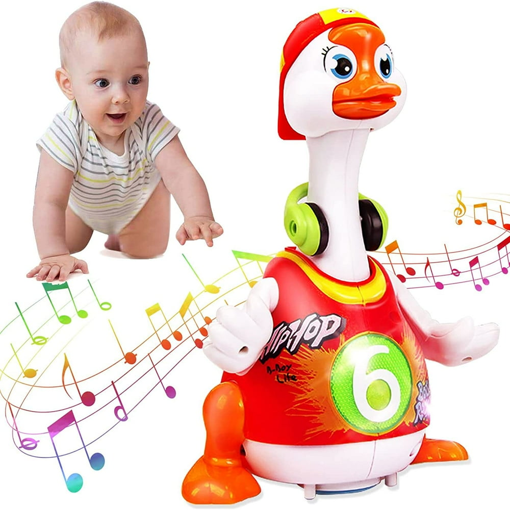 Crawling Musical Educational Dancing Walking Swing Goose Toy