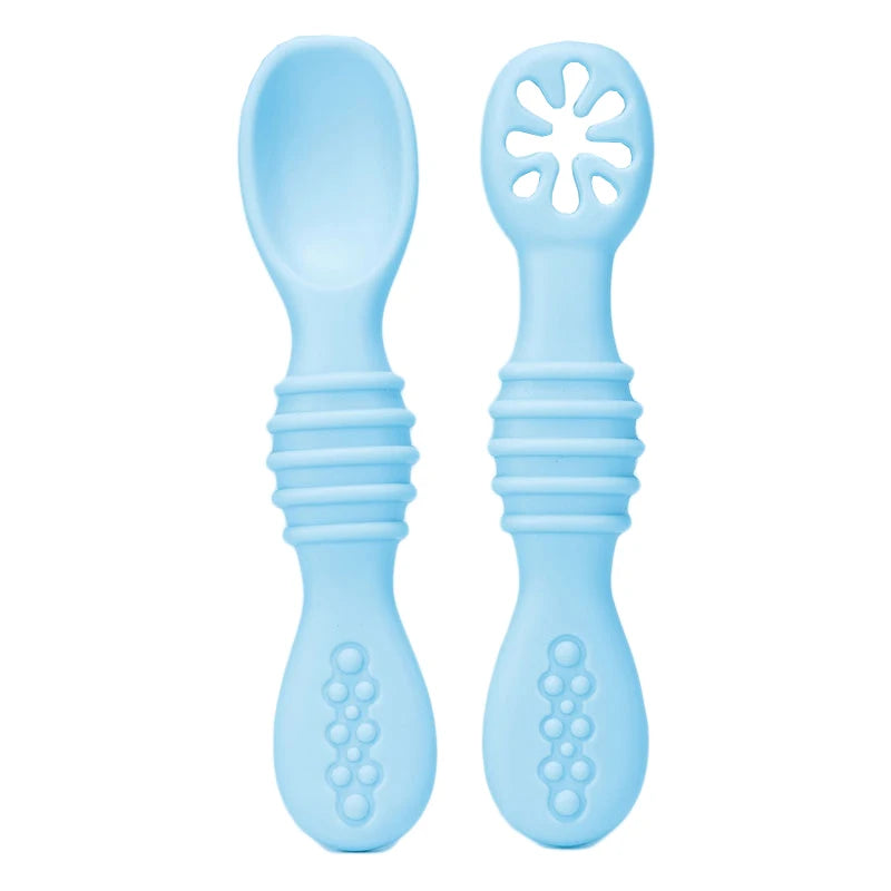 Baby Silicone Spoon Forks Set 6+ Months