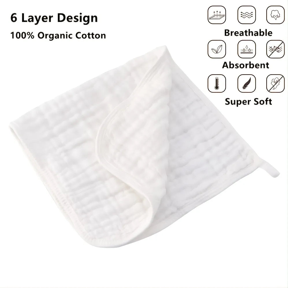 Super Soft Large Baby Muslin Burp Cloths