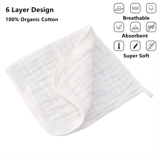 Super Soft Large Baby Muslin Burp Cloths