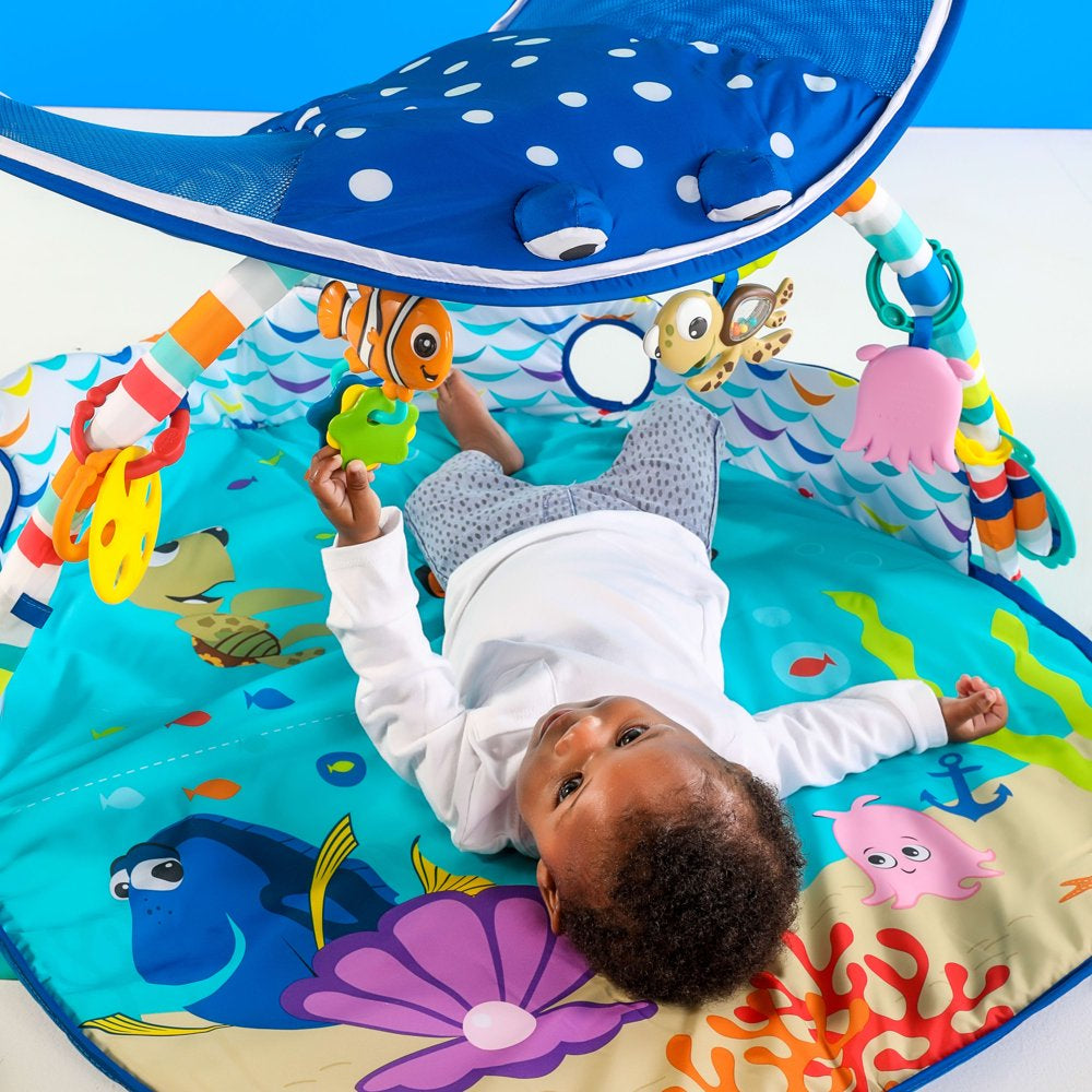 Disney Baby Finding Nemo Mr. Ray Baby Activity Gym & Tummy Time Play Mat by