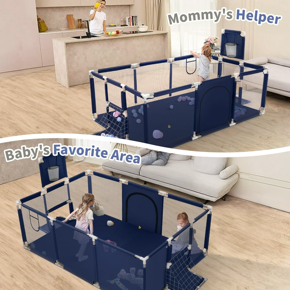 XL Baby Playpen w/Basketball Hoop