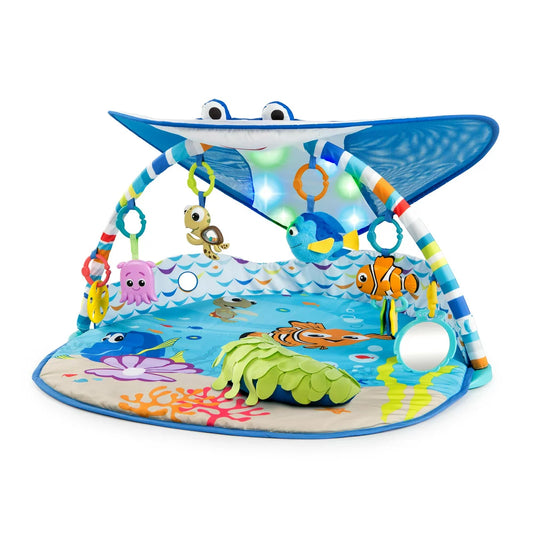 Disney Baby Finding Nemo Mr. Ray Baby Activity Gym & Tummy Time Play Mat by