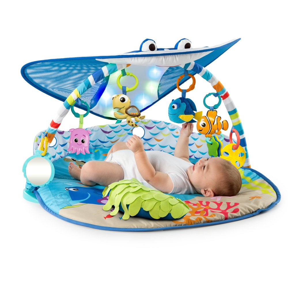 Disney Baby Finding Nemo Mr. Ray Baby Activity Gym & Tummy Time Play Mat by